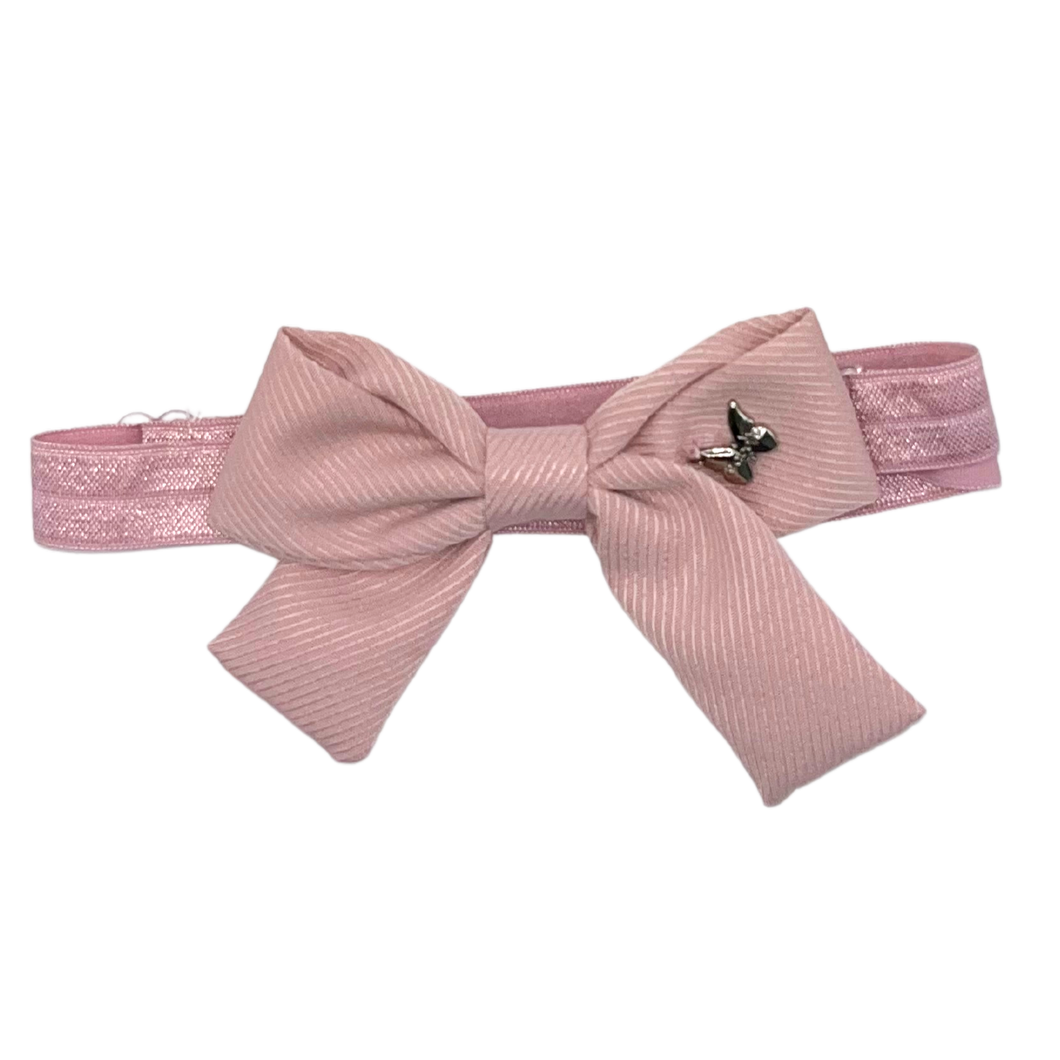 Shimmer Cotton Baby Band - Mauve