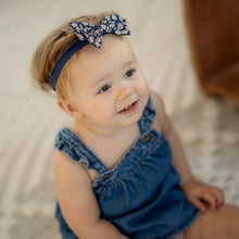 Load image into Gallery viewer, Floral Denim Baby Band - Denim

