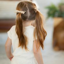 Load image into Gallery viewer, Dot Edge Mini Bow on a Mini Pony Set - Latte
