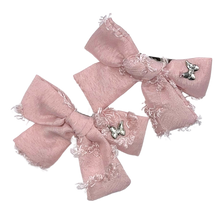 Load image into Gallery viewer, Shaggy Satin Mini Clip Set - Blush

