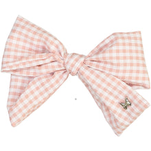 Load image into Gallery viewer, Gingham Bow Clip - Mauve