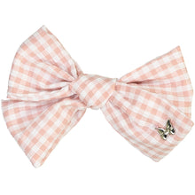 Load image into Gallery viewer, Gingham Bow Clip - Mauve