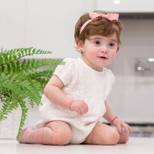 Load image into Gallery viewer, Gauze Scalloped Bow Baby Band - Red