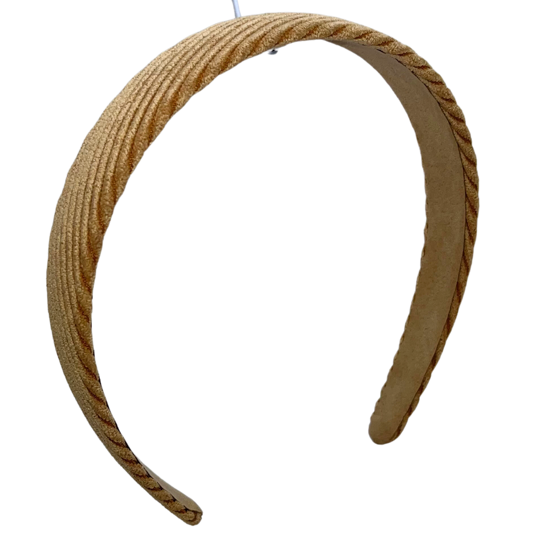 Corduroy Headband - Latte