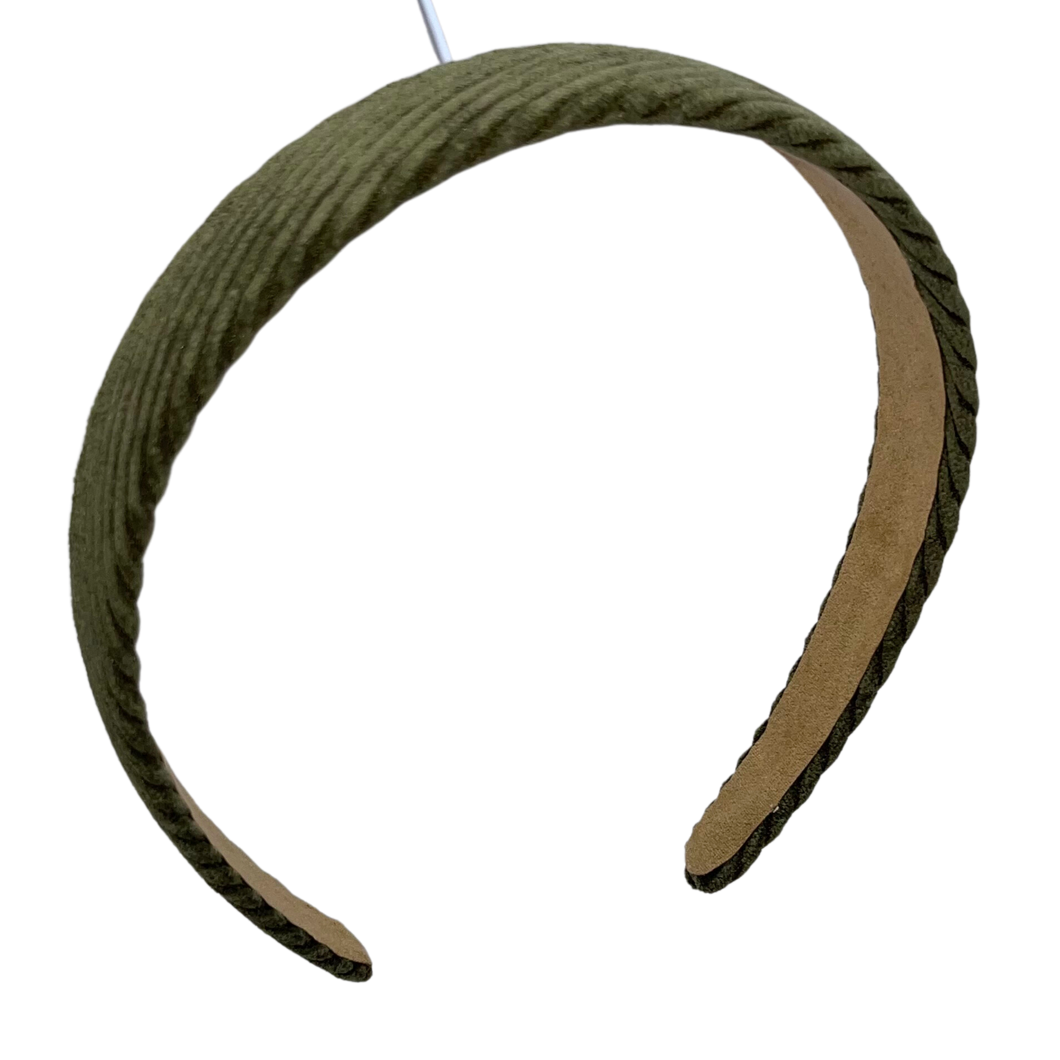 Corduroy Headband - Olive