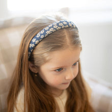 Load image into Gallery viewer, Floral Denim Headband - Chambray
