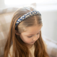 Load image into Gallery viewer, Floral Denim Headband - Chambray
