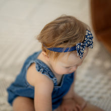 Load image into Gallery viewer, Floral Denim Baby Band - Chambray
