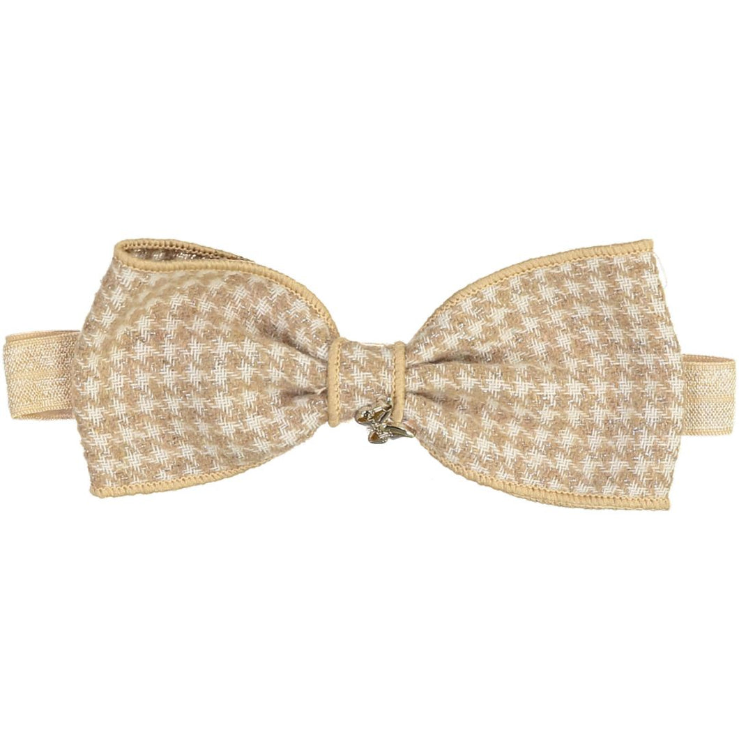 Shimmer Houndstooth Baby Band - Cinnamon