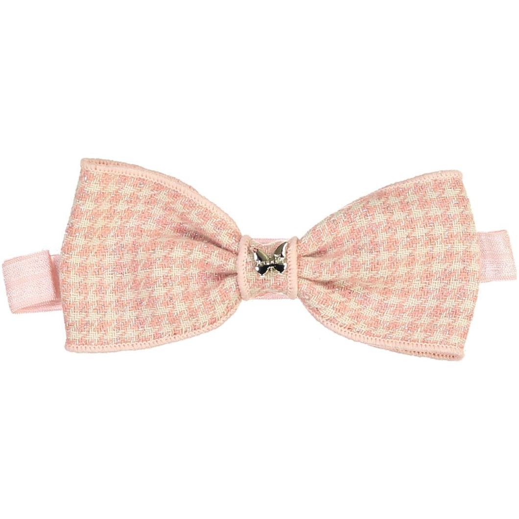 Shimmer Houndstooth Baby Band - Pink