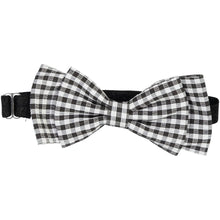 Load image into Gallery viewer, Gingham Bow Baby Band - Black
