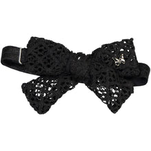 Load image into Gallery viewer, Vintage Net Bow Baby Band - Black
