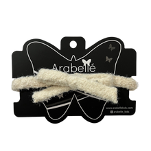 Load image into Gallery viewer, Chenille Bow Baby Band - Winter White

