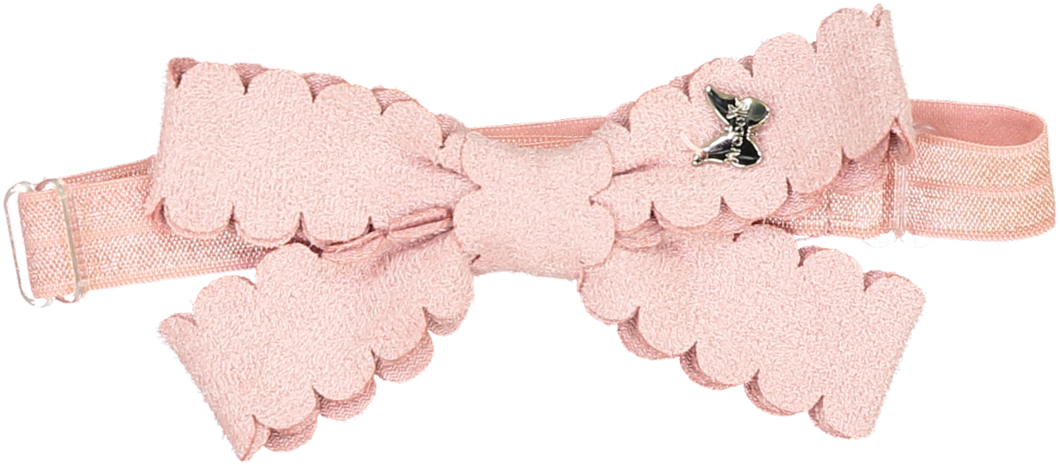 Scalloped Edge Baby Band - Mauve