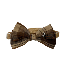Load image into Gallery viewer, Plaid Bow Baby Band - Brown

