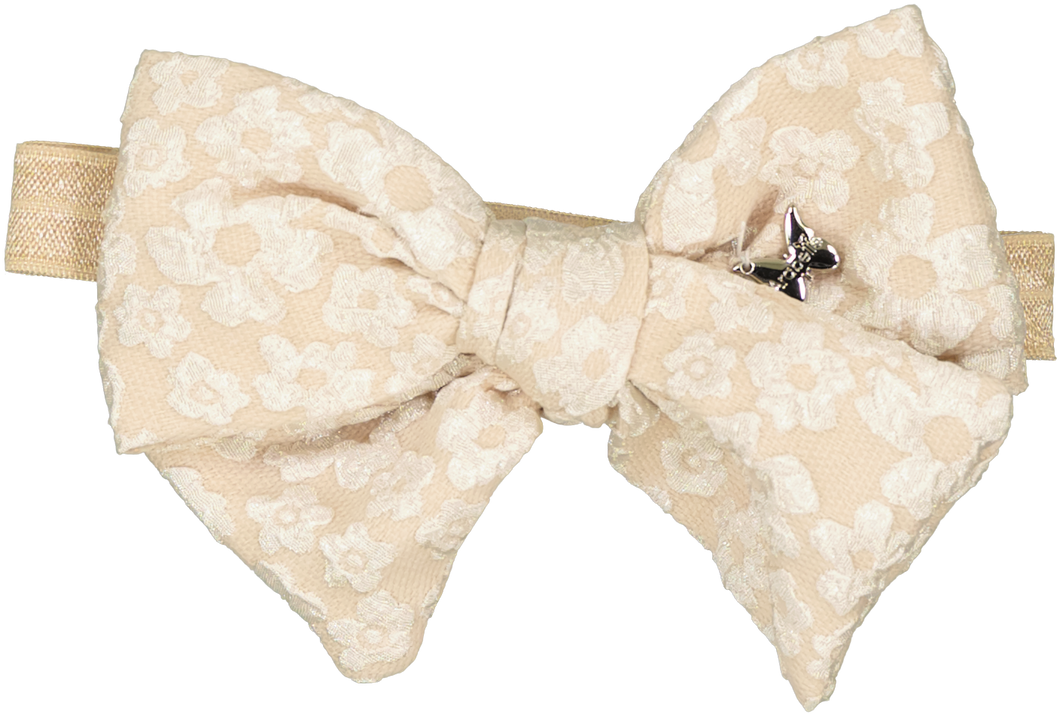 Textured Floral Baby Band - Taupe