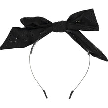 Load image into Gallery viewer, Eyelet Bow Headband - Black
