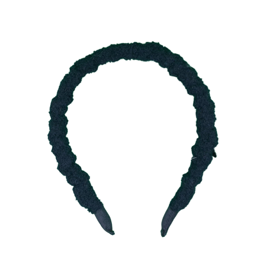 Chenille Headband - Black