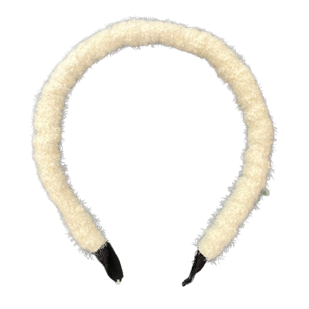 Chenille Headband - Winter White