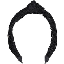 Load image into Gallery viewer, Vintage Net Top Knot Headband - Black
