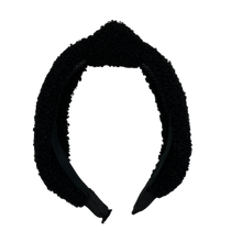 Load image into Gallery viewer, Teddy Top Knot Headband - Black
