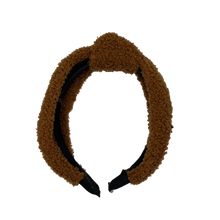 Load image into Gallery viewer, Teddy Top Knot Headband - Caramel
