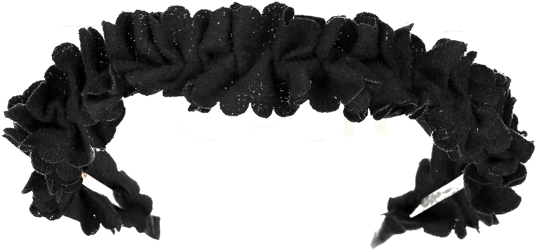 Scalloped Edge Headband - Black