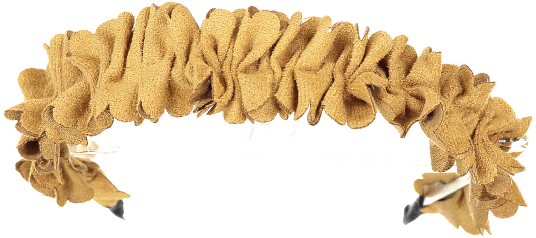 Scalloped Edge Headband - Luggage
