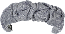 Load image into Gallery viewer, Mini Tweed Pinned Headband - Navy
