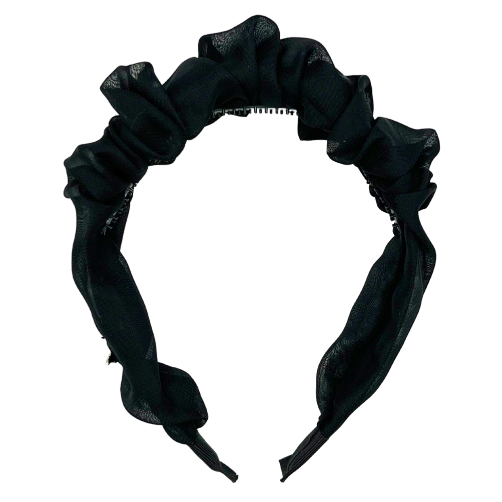 Chiffon Headband - Black