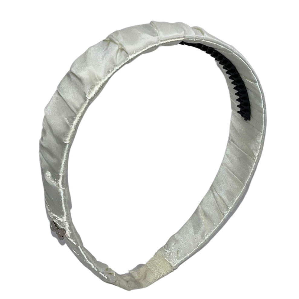 Satin Headband - Cream