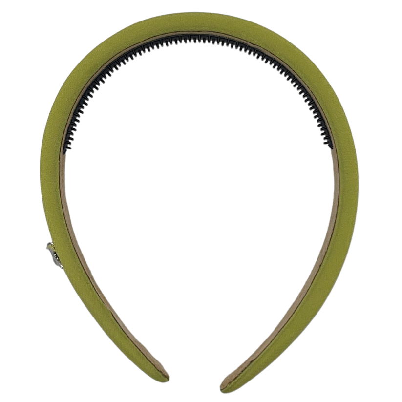 Smooth Chiffon Padded Headband - Lime