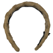 Load image into Gallery viewer, Textured Chiffon Padded Headband - Latte
