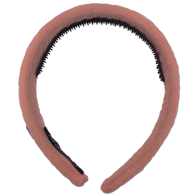 Organza Padded Headband - Coral