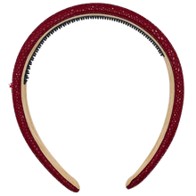 Load image into Gallery viewer, Snakeskin Padded Headband - Red
