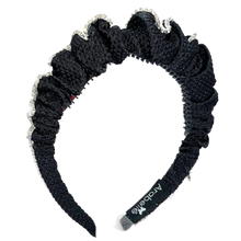 Load image into Gallery viewer, Quilted Diamond Lux Headband - Black
