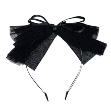 Load image into Gallery viewer, Pleated Tulle Headband - Black
