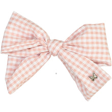 Load image into Gallery viewer, Gingham Bow Clip - Mauve
