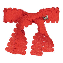 Load image into Gallery viewer, Gauze Scalloped Medium Clip - Red
