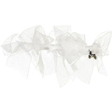 Load image into Gallery viewer, Organza Bow Clip - White
