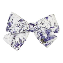 Load image into Gallery viewer, Toile Medium Bow Clip - Royal
