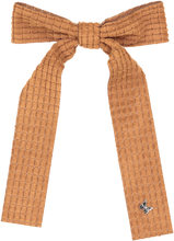 Load image into Gallery viewer, Quilted Velour Large Clip - Cognac
