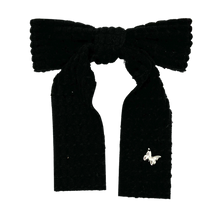 Load image into Gallery viewer, Quilted Velour Medium Clip - Black

