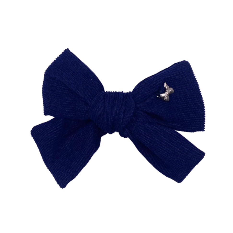 Corduroy Medium Clip - Navy