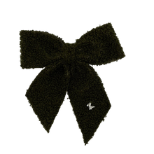 Load image into Gallery viewer, Teddy Large Bow Clip - Evergreen

