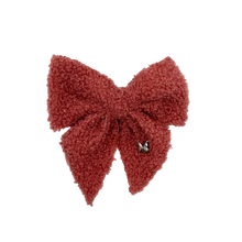 Load image into Gallery viewer, Teddy Medium Bow Clip - Mauve
