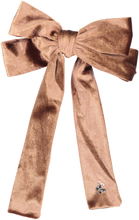 Load image into Gallery viewer, Velvet Bow Clip - Mocha

