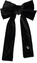 Load image into Gallery viewer, Velvet Bow Clip - Black
