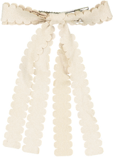 Load image into Gallery viewer, Scalloped Edge Large Clip - Cream

