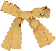 Load image into Gallery viewer, Scalloped Edge Medium Clip - Luggage
